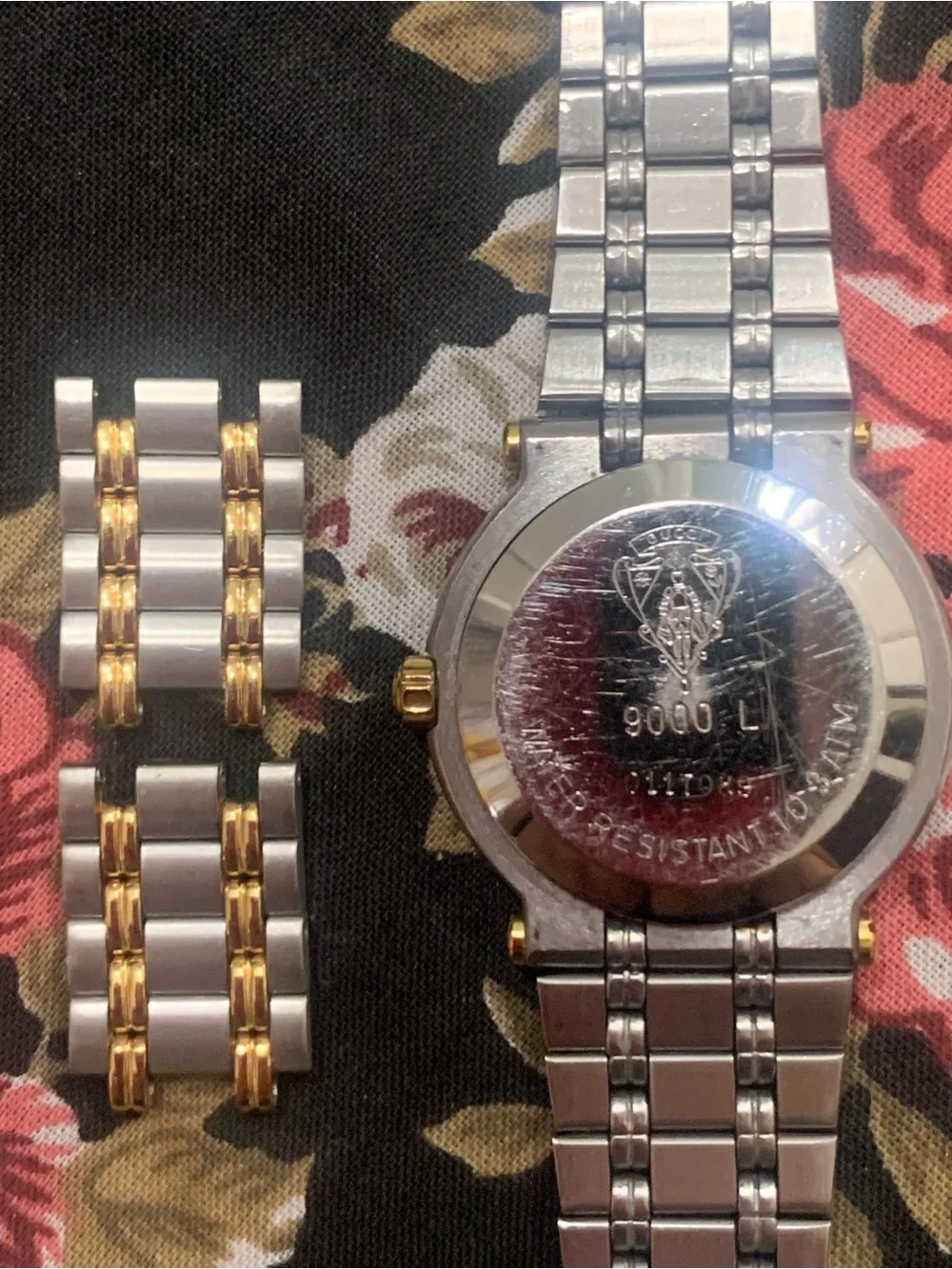 Two-Tone Silver and Gold ladies Stainless Steel Watch Bracelet